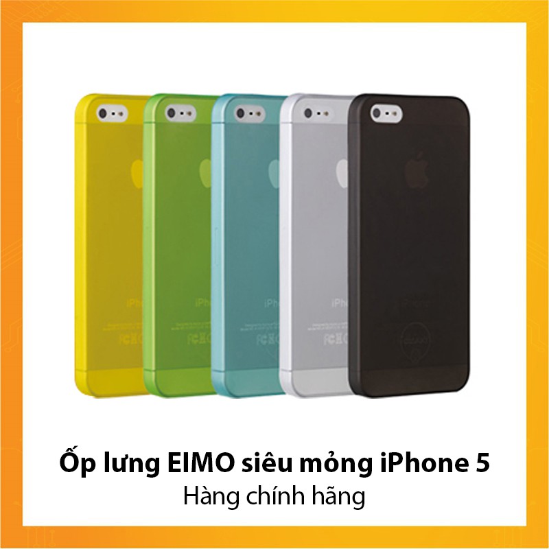 Ốp lưng EIMO siêu mỏng iPhone 5 - Hàng