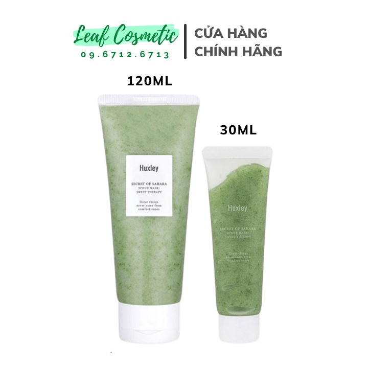 [30g/120g] Tẩy da chết Huxley Secret Of Sahara - Scrub Mask Sweet Therapy