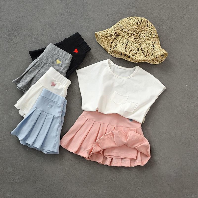 Chân váy bảo hộ vải cotton mỏng thời trang cho bé gái