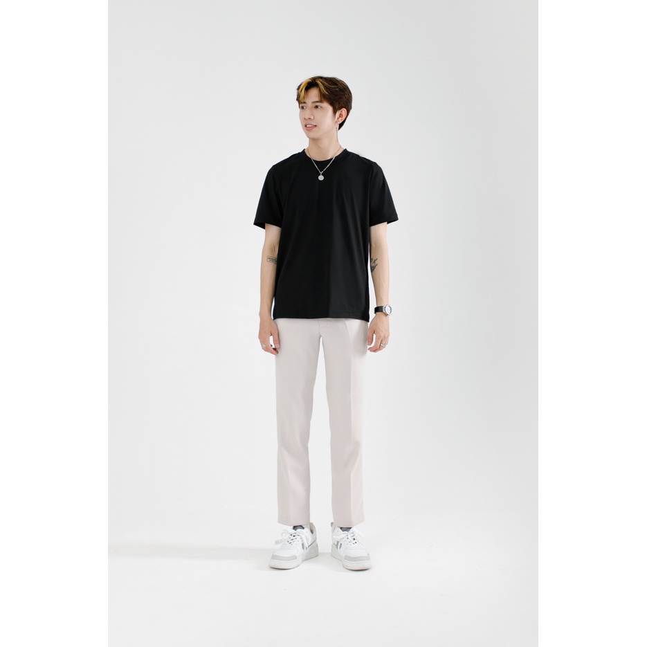 Áo Thun Nam Cộc Tay  MANDO Chất Liệu Cotton Nhẹ Mát, Thấm Hút Mồ Hôi, Form Rộng Tôn Dáng APT06