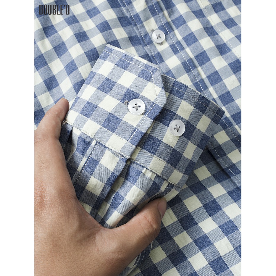Áo sơ mi nam Double'D họa tiết kẻ caro vuông SP2XD | BigBuy360 - bigbuy360.vn
