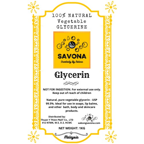 Glycerin Thực Vật USP 1 KG - USP Vegetable Glycerine 1KG | BigBuy360 - bigbuy360.vn