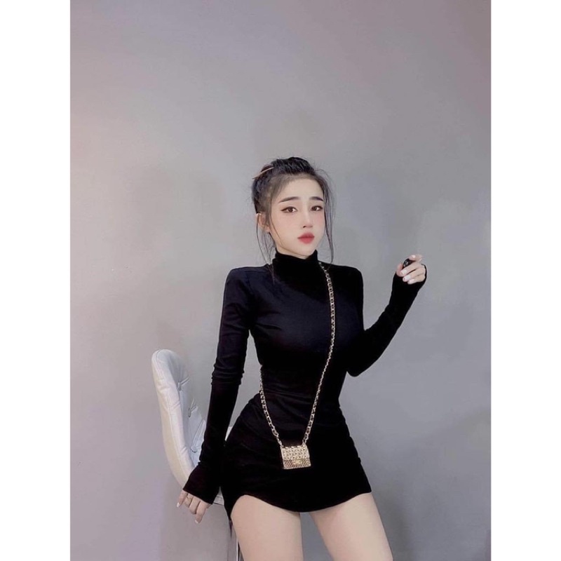 Váy body nữ ❤ ❤ FREESHIP❤ ❤ Váy nữ tay dài hở lưng dành cho nữ dễ thương và sexy