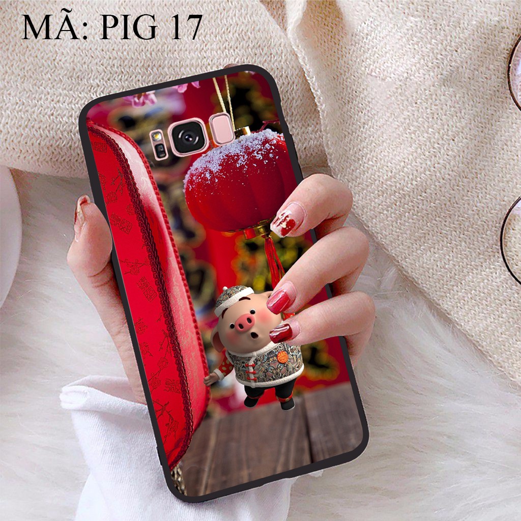 Ốp lưng Samsung S8 Plus viền dẻo TPU BST Pig Cute