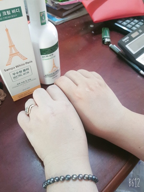 Kem dưỡng trắng da chống nắng, dưỡng ẩm toàn thân Sampa white paris hương nước hoa