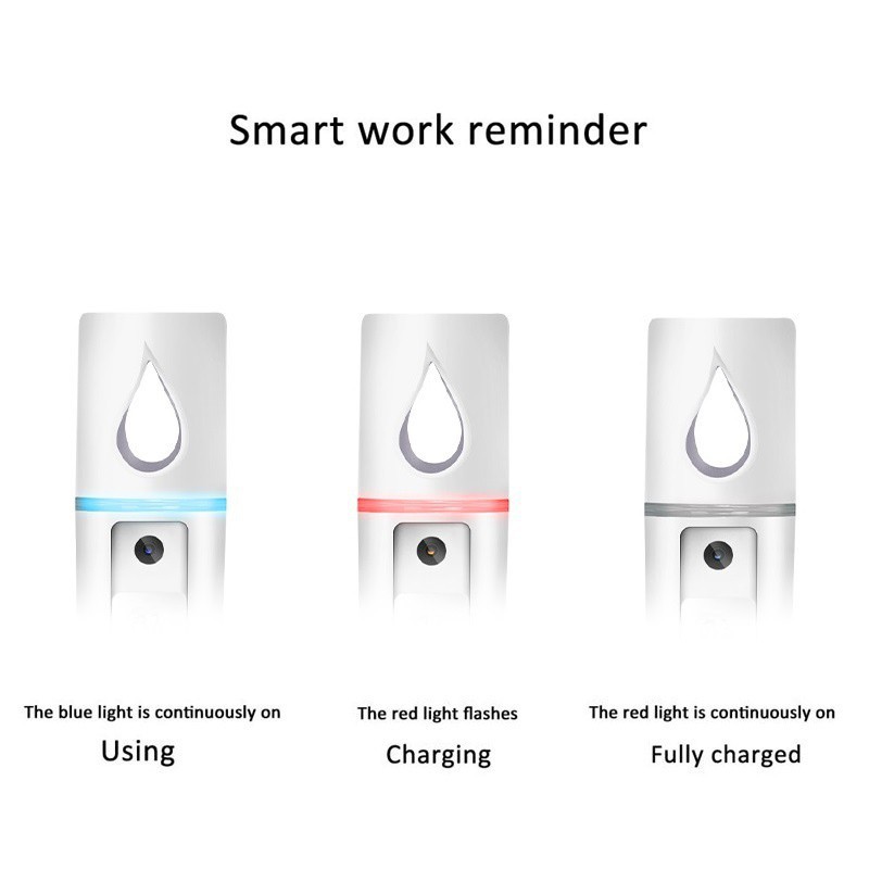 Máy phun sương hơi nước dưỡng ẩm da mặt gọn nhẹ sạc USB | BigBuy360 - bigbuy360.vn