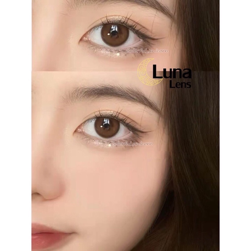 KÍNH ÁP TRÒNG MÀU NÂU TRÀ TRONG VEO TEA BROWN SIÊU ÊM SIÊU MỀM NỘI ĐỊA TRUNG QUỐC - CÓ ĐỘ CẬN