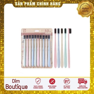 Combo 10 bàn chải đánh răng sợi lông nano siêu nhỏ