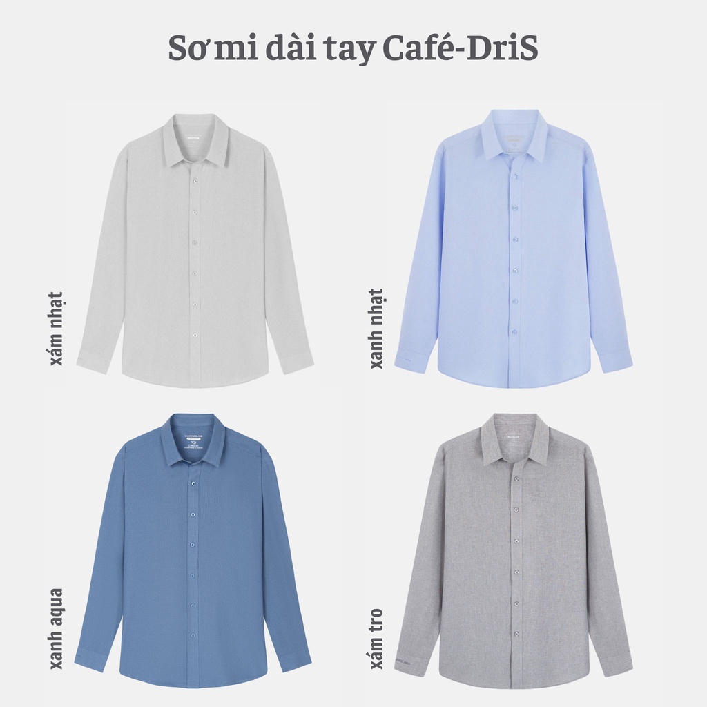 Áo SƠ MI nam dài tay Café-DriS khử mùi hiệu quả thương hiệu Coolmate | BigBuy360 - bigbuy360.vn