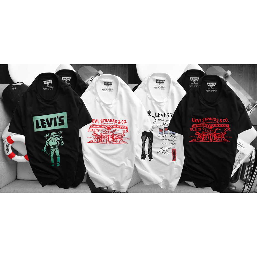 Thời trang nam nữ hàng hiệu Levis chính hãng 100% Cotton Mẫu 04 - 07