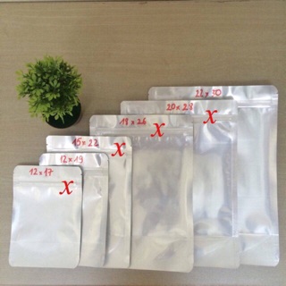 1KG TÚI ZIP BẠC( TÚI ZIPPER ĐÁY ĐỨNG, TÚI TRÀ SỮA)