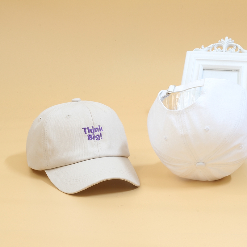 Mũ Bóng Chày LINJW Thêu Chữ Thời Trang Xuân Hè Đơn Giản Mềm Mại Phong Cách Unisex