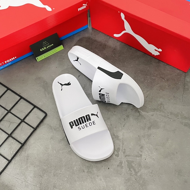 Dép Đúc Puma Trắng - Dép Quai Ngang Chống Thấm Sang Đẹp