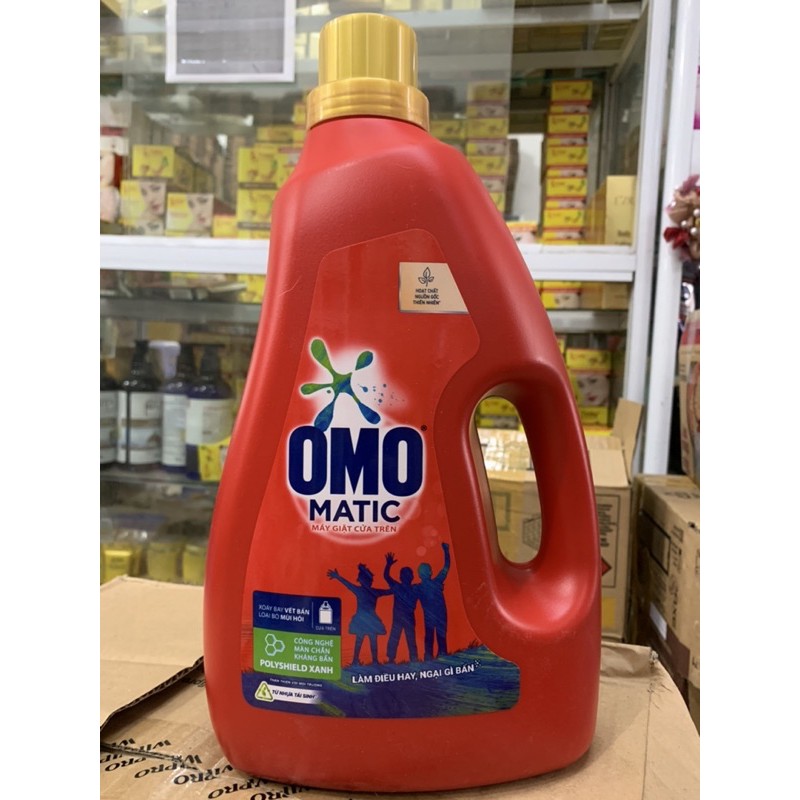 Can nước giặt Omo Matic cửa trên 2,7 kg
