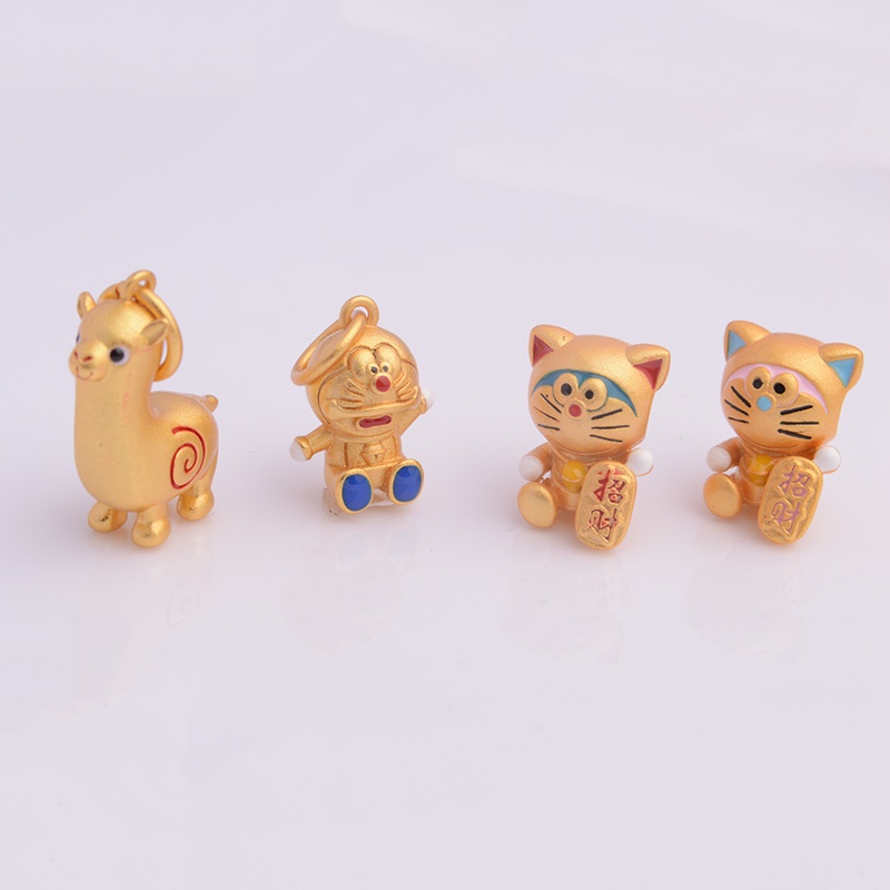 [Hàng Có Sẵn Giao Hàng Ngay Lập Phương] Mặt Dây Chuyền Xỏ Hạt Vòng Tay Mèo May Mắn Mèo May Mắn Không Gây Dị Ứng Chống Trượt diy