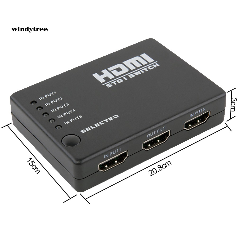 Công tắc HDMI 4K 5 đầu vào 1 đầu ra không dây chuyên dụng