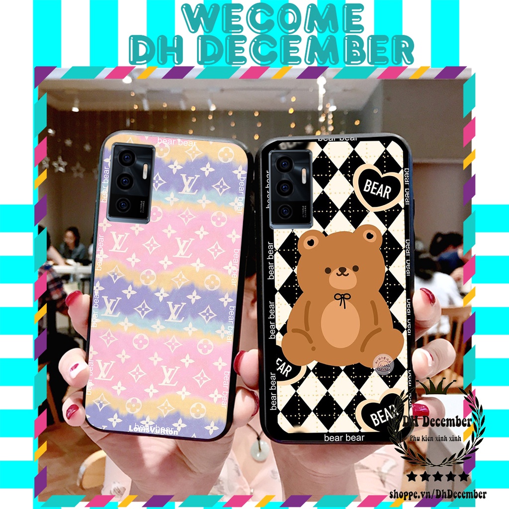 Ốp lưng Vivo V23E in hình 3D GẤU HỒNG-GẤU BE3R -XINH XẺO CỰC ĐẸP