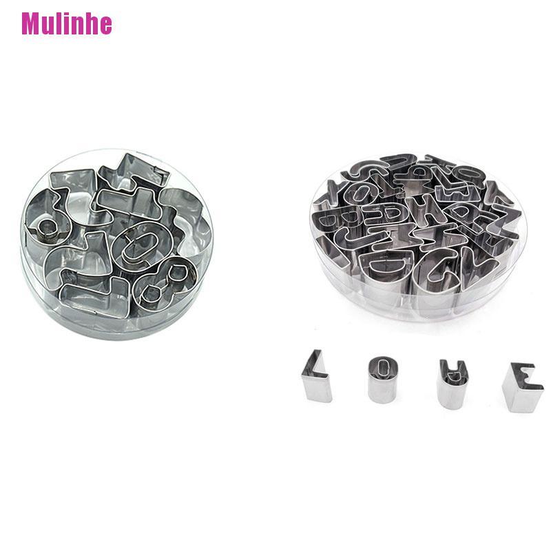 Bộ Khuôn Cắt Bánh Quy Hình Chữ Cái Và Số DIY