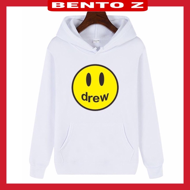 Áo hoodie drew in hình mặt cười  nam nữ chất nỉ ngoại mềm mịn fom rộng unisex oversize đến 68kg sẵn nhiều màu TA 8777