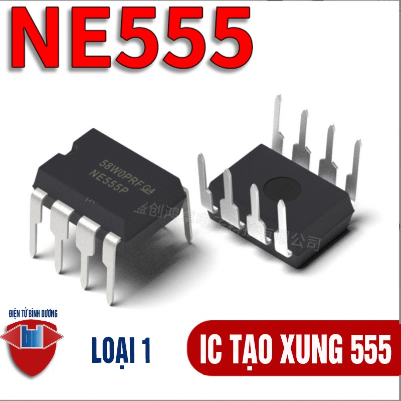 [4 CON] (DIP) IC NE555 KA 555 DIP-8 (NE555N NE555P 555) CHÂN CẮM VÀ CHÂN DÁN MỚI