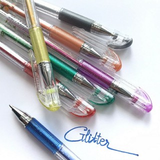 Set 8 cây Bút Gel Glitter - Nhũ Kim tuyến hương trái cây