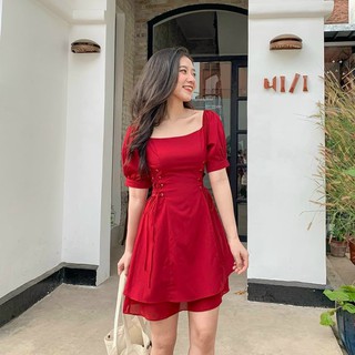 ĐẦM CỔ U ĐAN DÂY