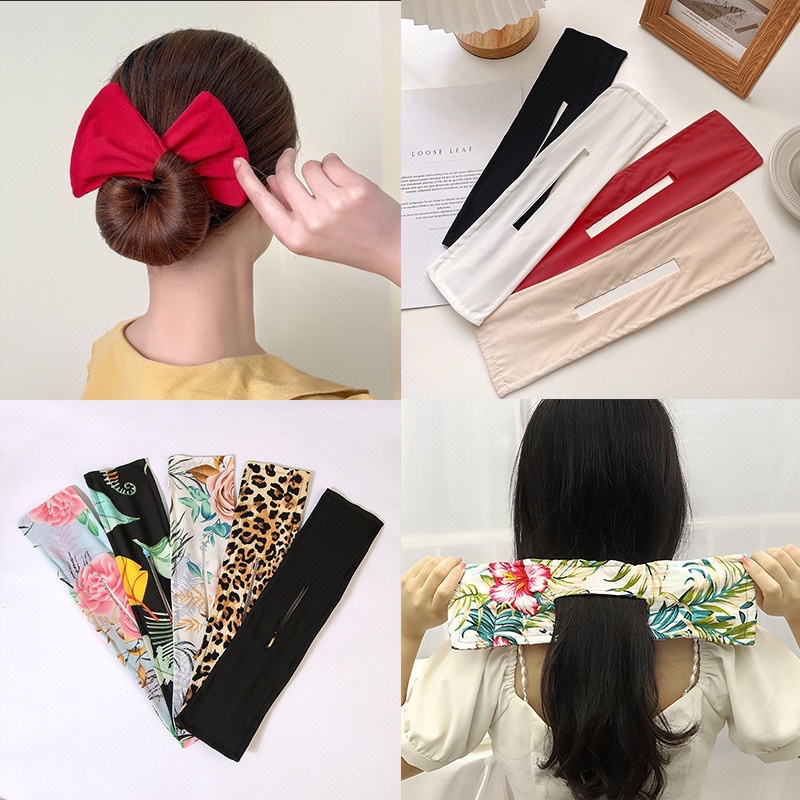 [shopbelinh] Dây quấn búi tóc củ tỏi hình nơ mẫu mới (Dụng cụ quấn tóc deft bun búi dáng nơ xinh xắn dành cho nữ