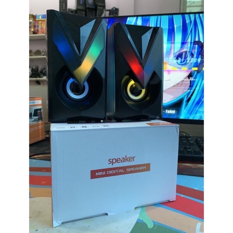 Loa để bàn dành cho máy tính Laptop loại to 2.0 Âm Thanh Ấm MVT Store 1050