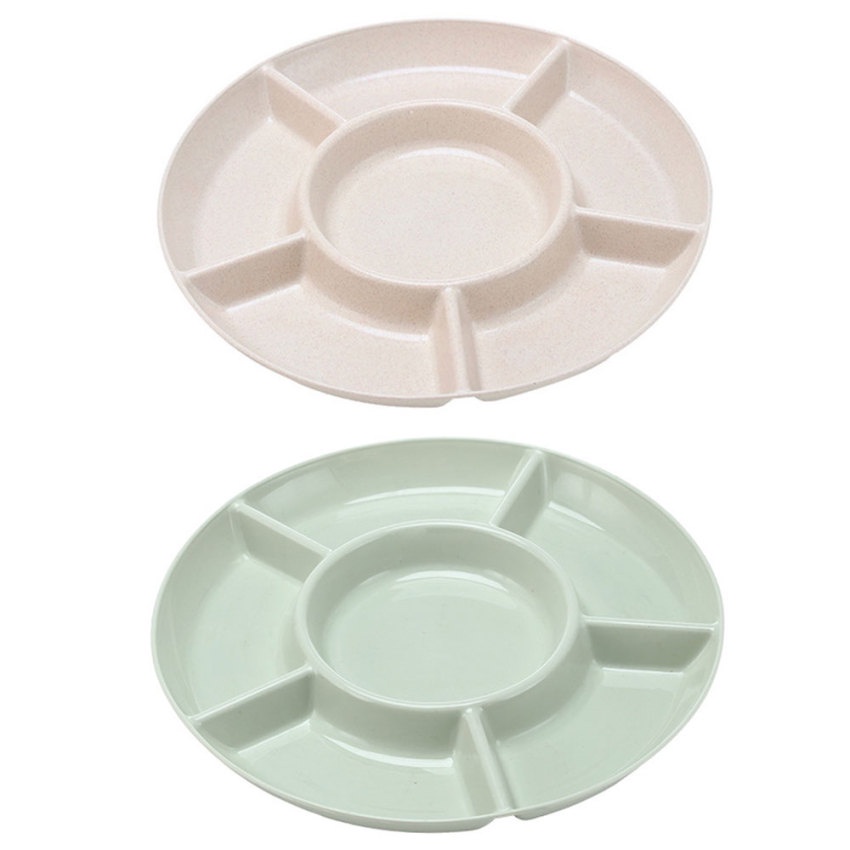 1 Đĩa Đựng Thức Ăn 6 Ngăn Tiện Lợi