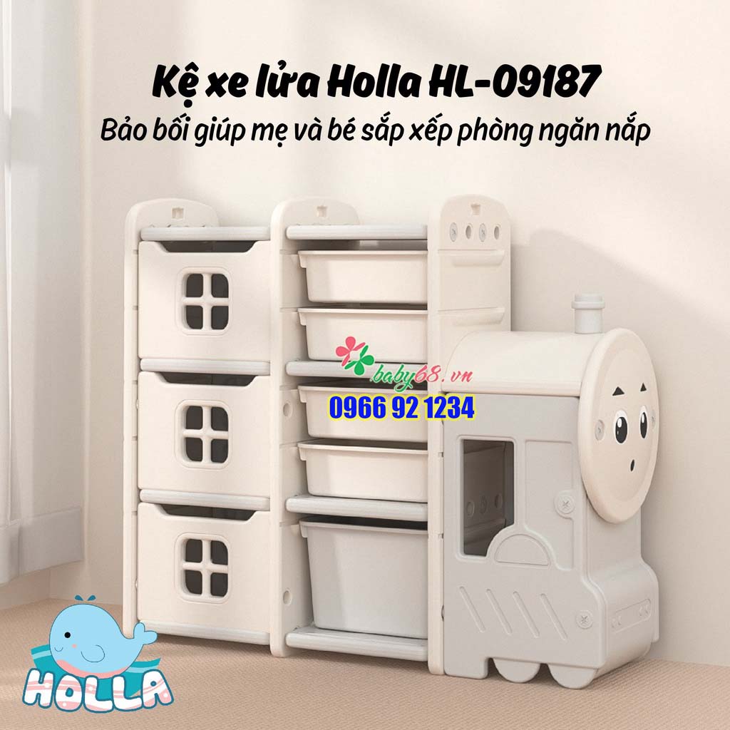 Kệ đựng đồ chơi xe tên lửa Holla HL-09188 - Tủ đựng đồ chơi, quần áo, đồ dùng cho bé chính hãng