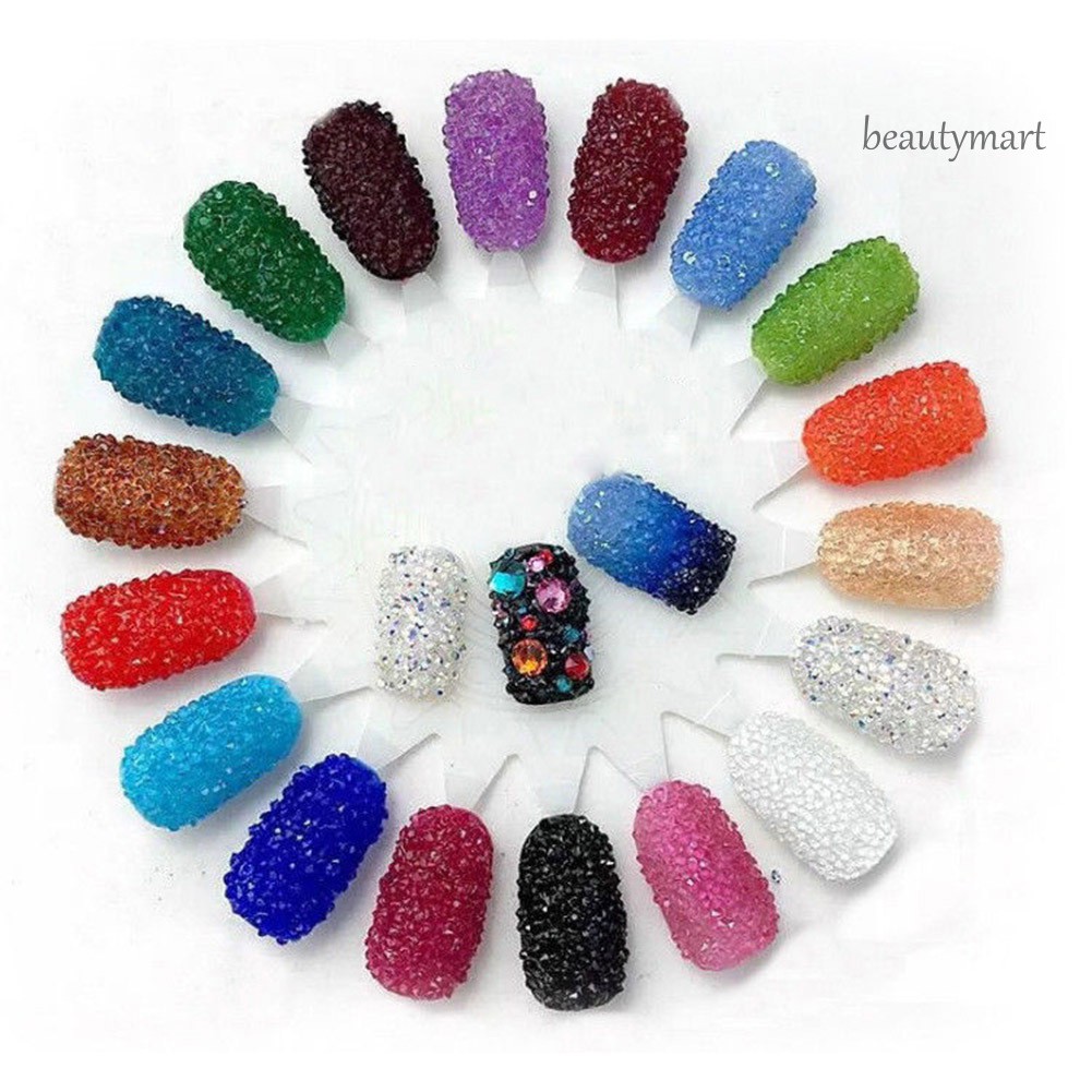 [Hàng mới về] Bộ Đá Pha Lê Mini 3d 1.3mm Đính Trang Trí Móng Diy