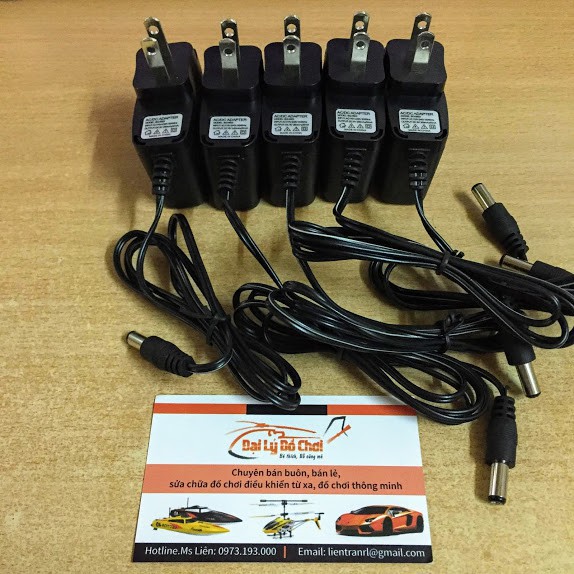 Củ sạc pin 6v dung lượng 250mA chân cắm tròn đường kính 5.5mm tại RUBYRC