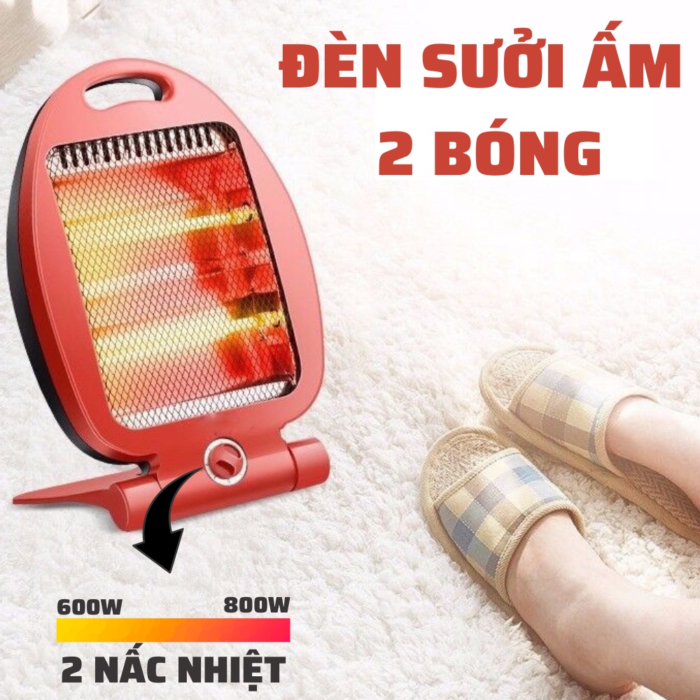 Đèn Sưởi Ấm 2 Bóng 800w Hình Cá Sưởi Ấm Không Gian Rộng, Tự Động Ngắt Khi Đèn Đổ - Sử Dụng Siêu Tiết Kiệm Điện0