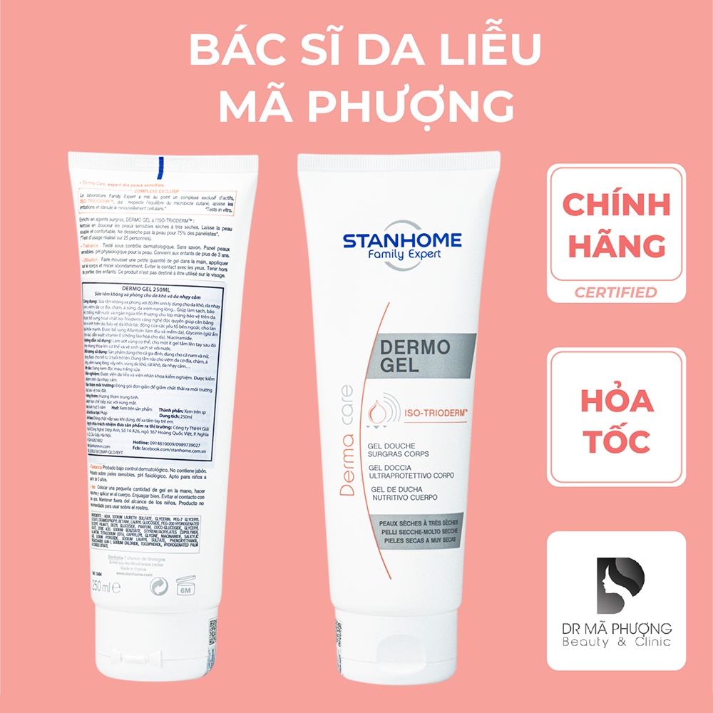 Sữa Tắm Stanhome Dermo Gel 250ml