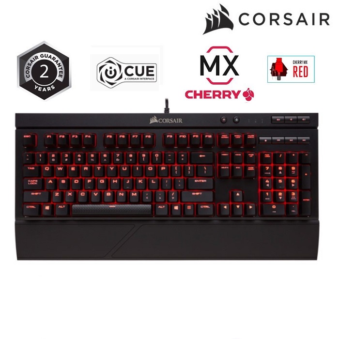 Bàn phím cơ CORSAIR K68 BLK Red Led - MX Red CH-9102020-NA