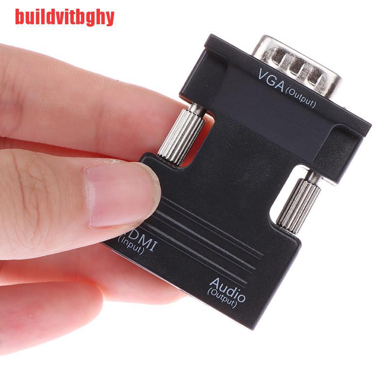 (Mua-Code) Đầu Chuyển Đổi Hdmi Cái Sang Vga Với Đầu Ra Âm Thanh Hỗ Trợ 1080p