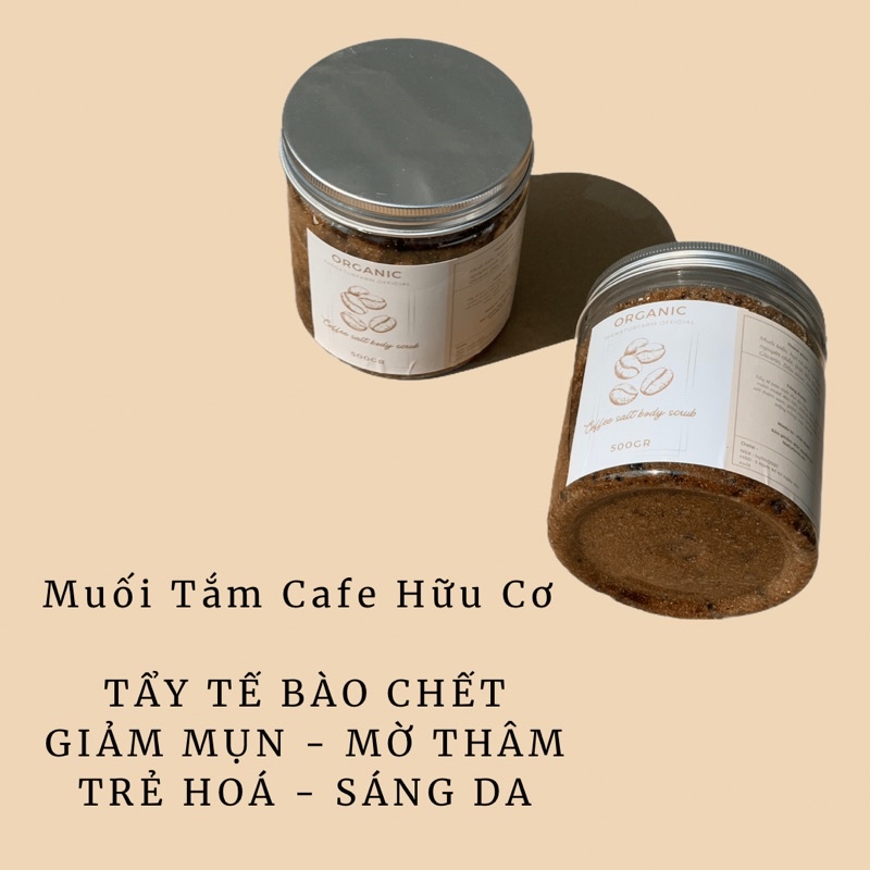 Tẩy tế bào chết body Crusb coffee [ 500gr ] Muối tắm tẩy da chết body hữu cơ