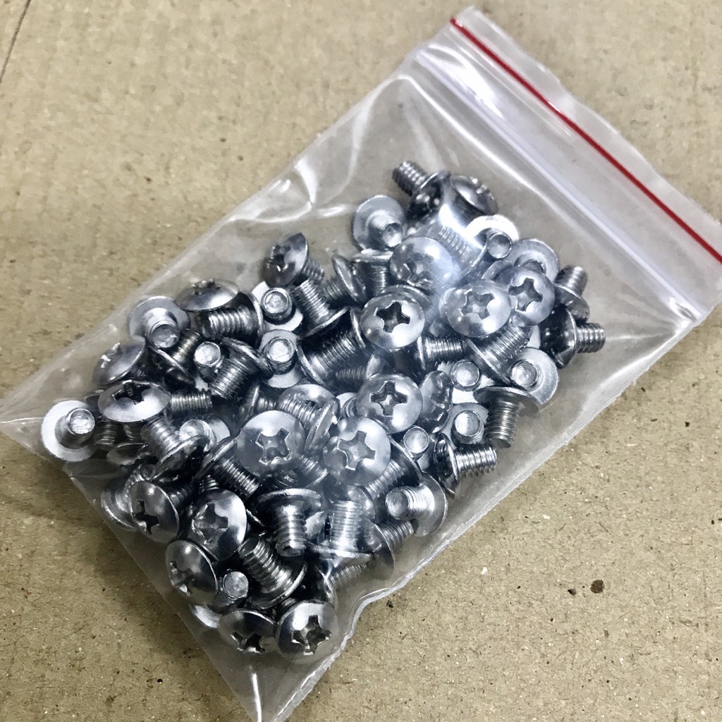 Ốc vít M4 INOX cho Pin sắt LifePO4 32650