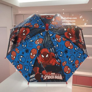 Ô dù nhựa cao cấp 15" hình người nhện Spiderman màu xanh đỏ cho bé trai (Thái Lan) - 195NSPD158P