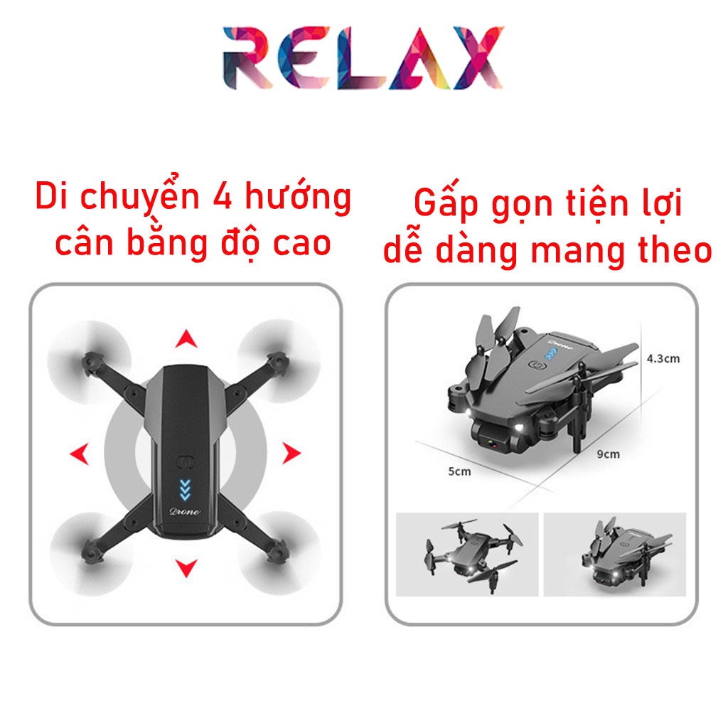 🎁Quà tặng cho bé🎁Máy bay điều khiển từ xa 4 cánh Q12 siêu nhỏ - 2 camera kép tiện lợi, Flycam mini tặng kèm túi chống số | BigBuy360 - bigbuy360.vn