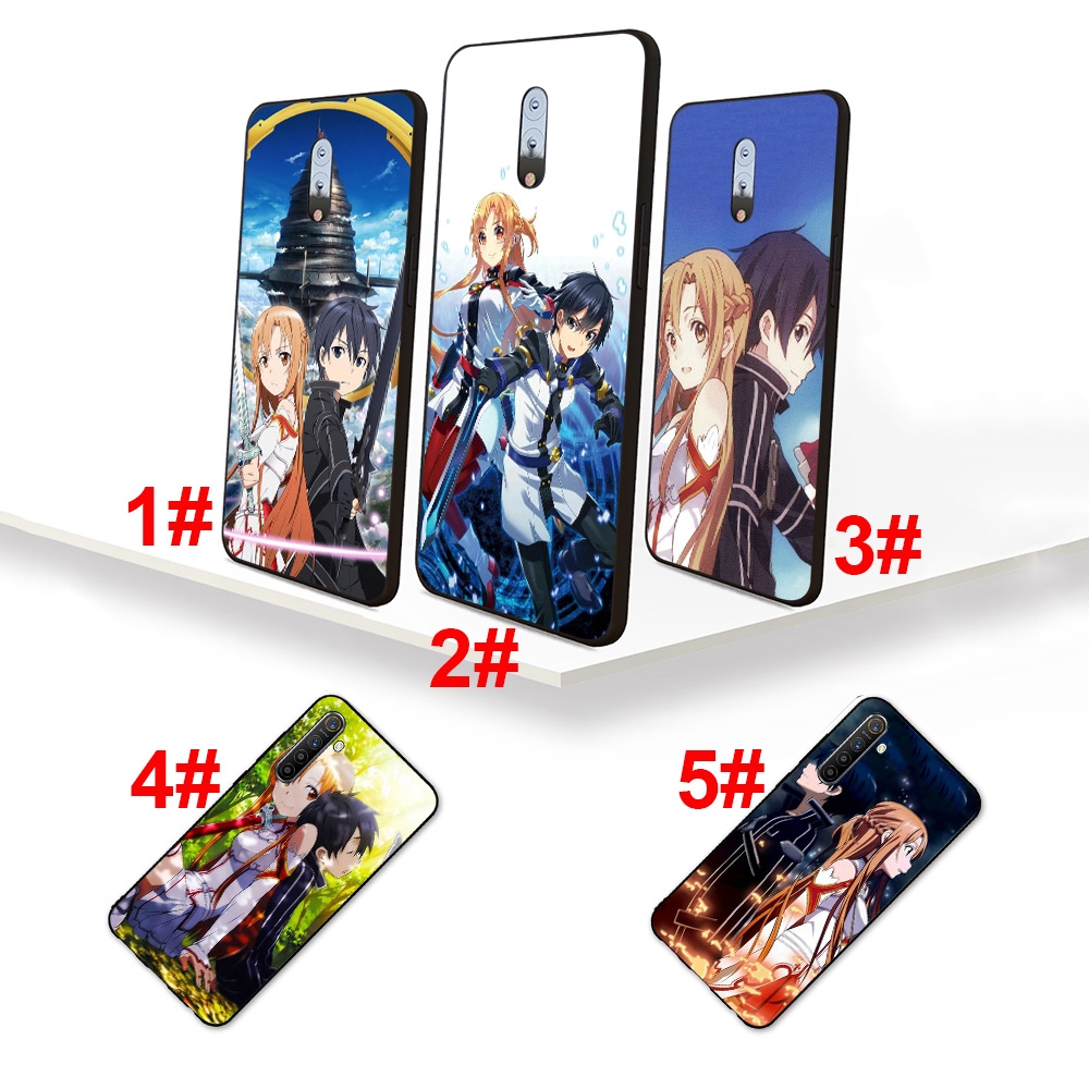 Ốp điện thoại silicon mềm phong cách phim Sword Art Online cho Realme 5 Pro 3 Pro 2 A5 X Lite XT X2 Q 267F