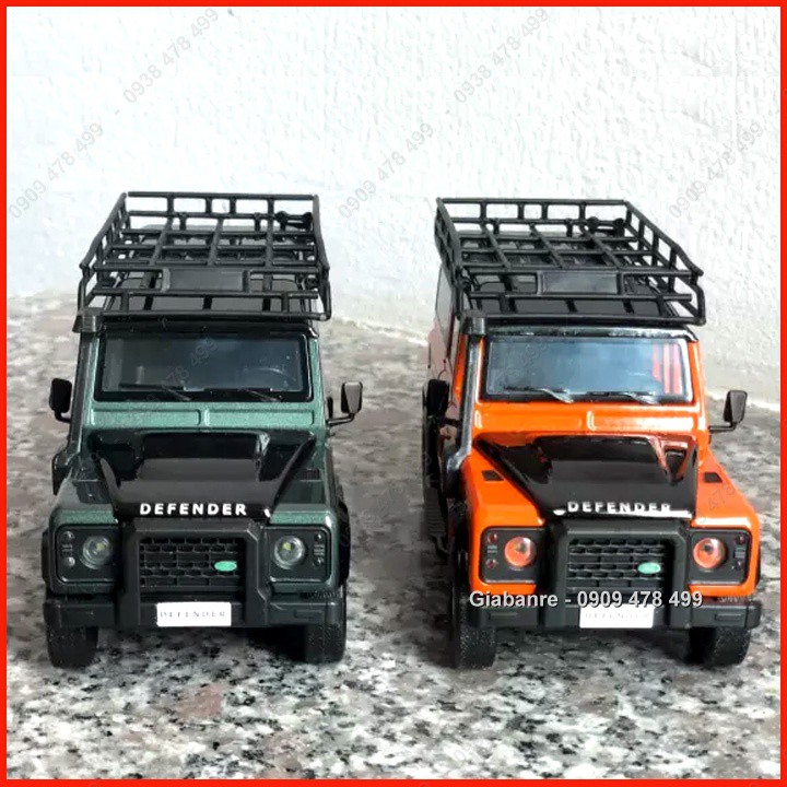 Xe Mô Hình Kim Loại Range Rover Defender Offroad Tỉ Lệ 1:32 - Cam - 9773