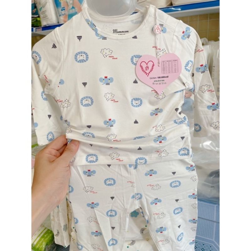 Bộ dài tay cài vai Avaler/Mommom chất sợi tre nhiều mẫu