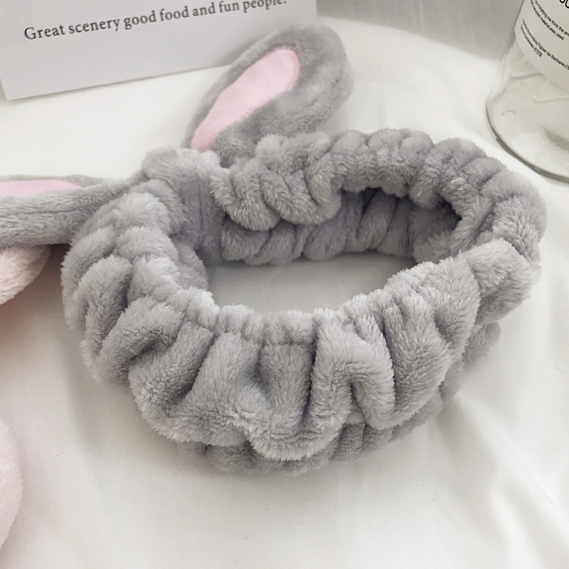 Băng Đô Cài Tóc, Rửa Mặt Tai Thỏ 3D Phong Cách Dễ Thương Dahabo