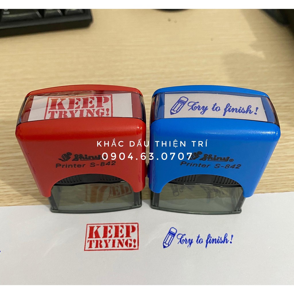 Dấu hộp liền mực dành cho giáo viên, cô khen ,sticker , xưởng khắc dấu giá rẻ tại Hà Nội