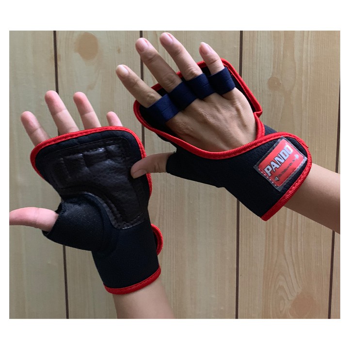 Găng tay tập gym hở mu Pando 5007