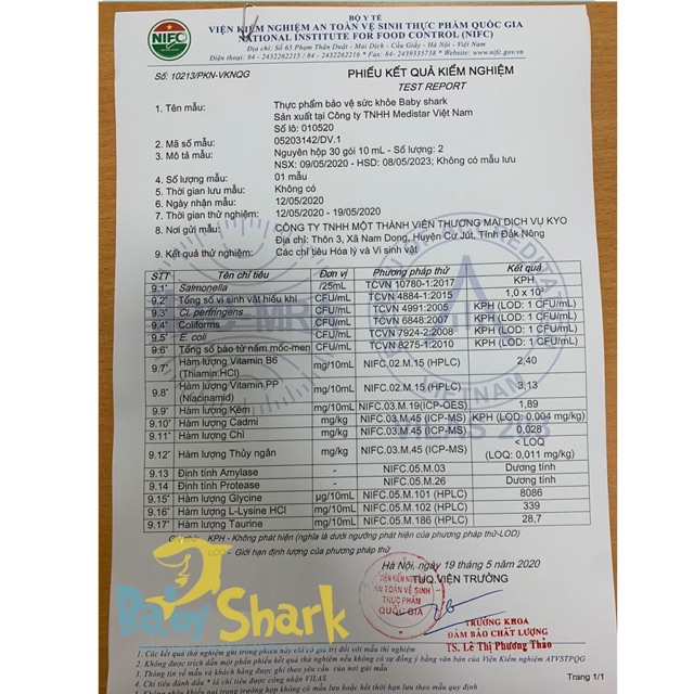 5 Hộp Baby Shark - Tăng cường hệ tiêu hóa, tăng cân cho trẻ