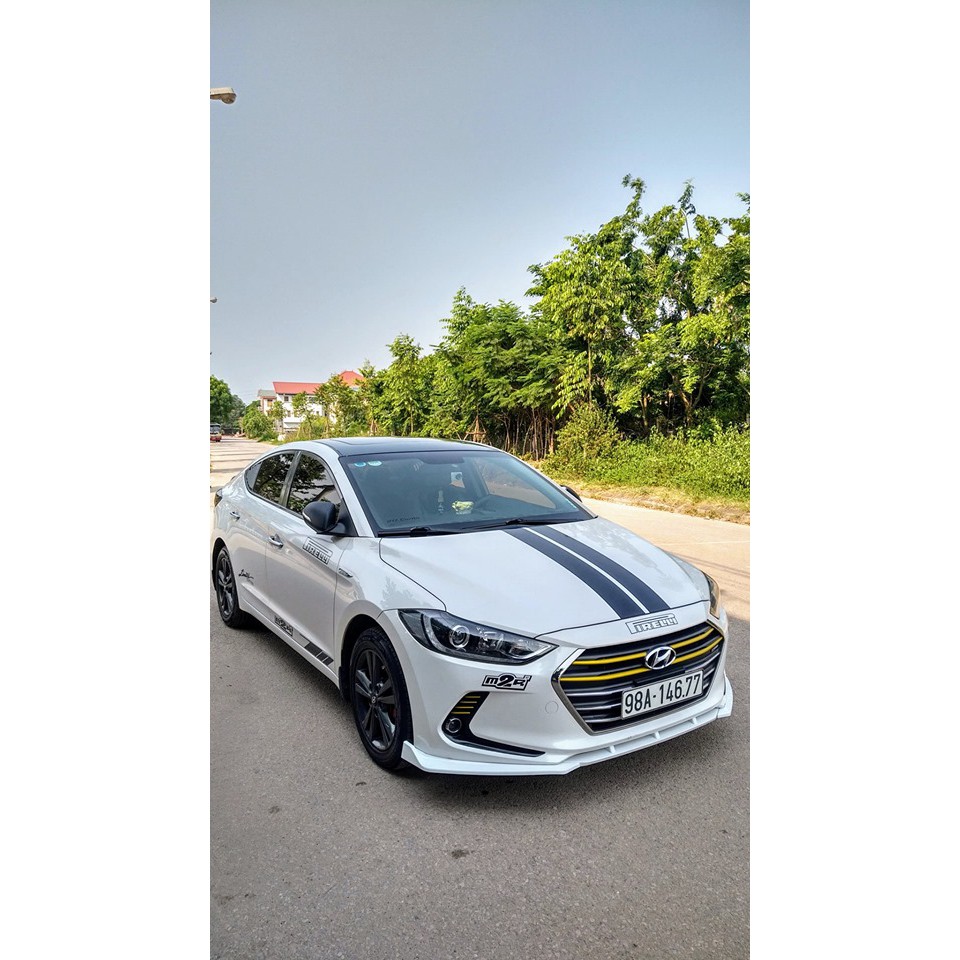 Lip trước Elantra 2014-2018 mẫu 3 mảnh