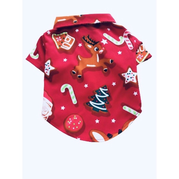 Áo sơ mi tuần lộc dành cho thú cưng, Áo mặc noel dành cho chó mèo LaLi Petfashion