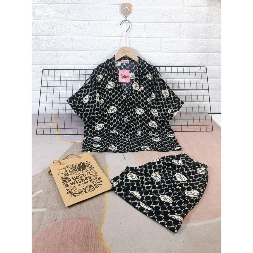 sét đồ bộ pijama nữ đùi mặc nhà siêu hot siêu dể thương chất liệu lụa mango latin satin lụa xịn cao cấp loại 1 giá rẻ